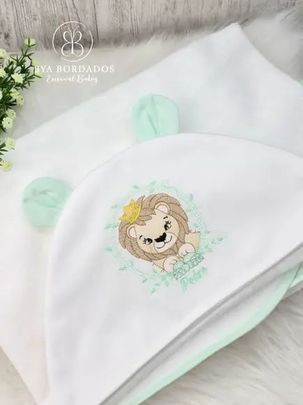Toalha de Banho Capuz Personalizada Safari