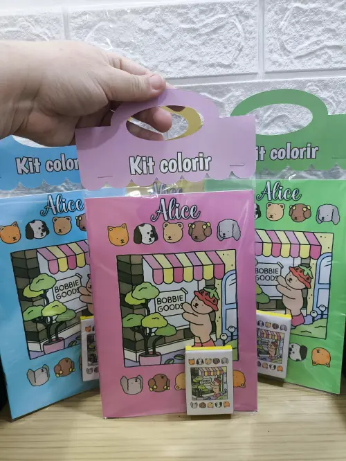 Livrinhos de Colorir c/ Giz Cera