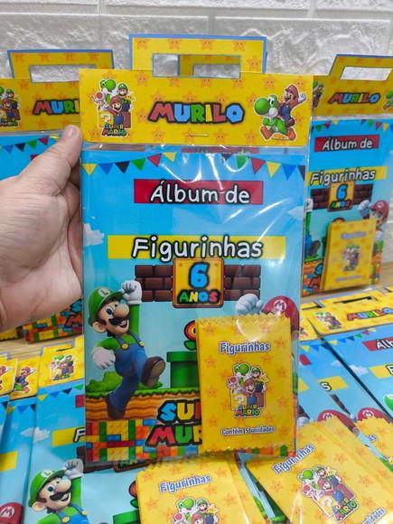 Álbum de Figurinhas Tema Super Mário fazemos Qlq. Tema.
