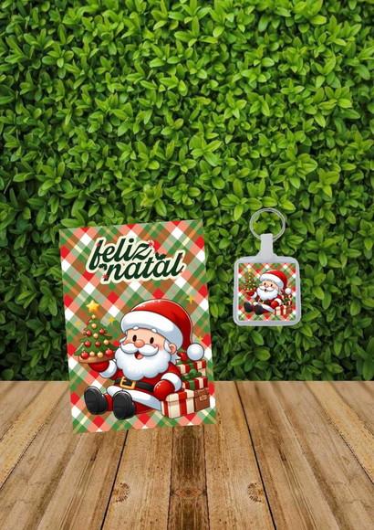 Bloquinho + Chaveiro Tema Natal qualquer Tema.