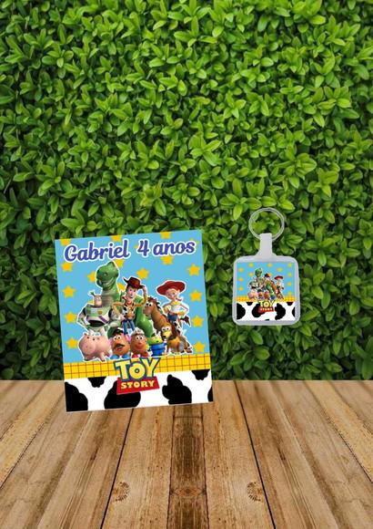 Bloquinho + Chaveiro Tema Toy Story qualquer Tema.