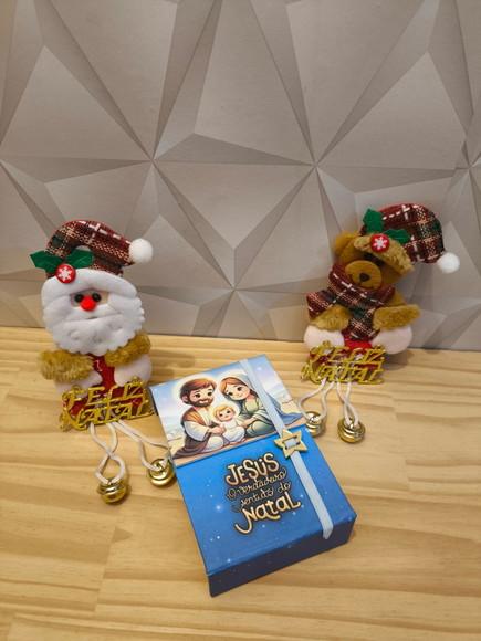 Caixinha Cartonada Tema Natal Cristão
