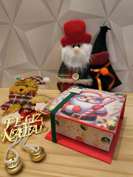 Caixinha Cartonada Tema Natal