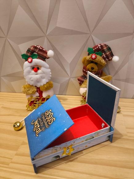 Caixinha Cartonada Tema Natal Cristão