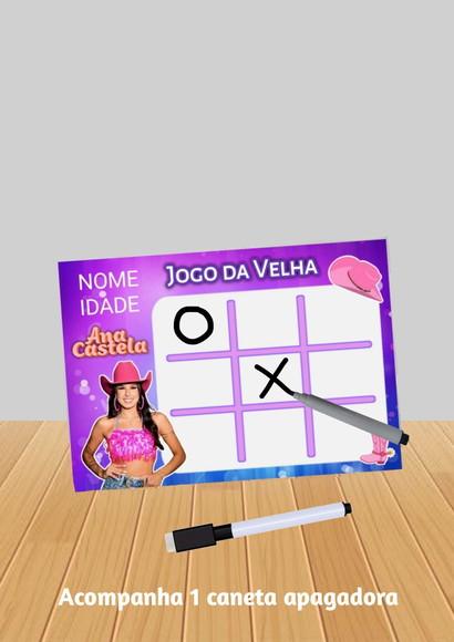 Jogo da Velha Tema Ana Castela qualquer Tema.