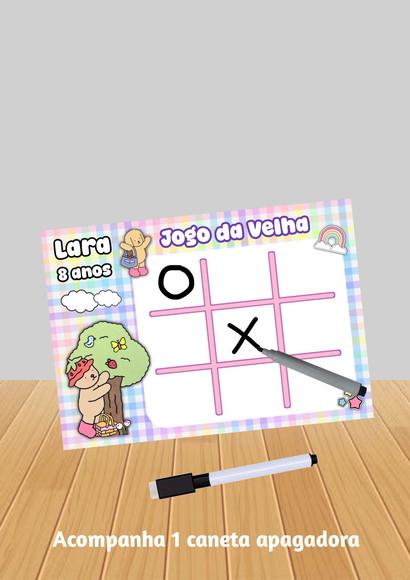 Jogo da Velha Tema Bobbie Goods fazemos Qualquer Tema.
