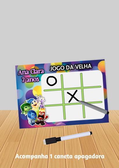 Jogo da Velha Tema Divertidamente fazemos Qualquer Tema.