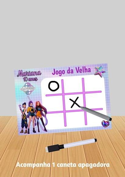 Jogo da Velha Tema Guerreiras do K-pop qualquer Tema.