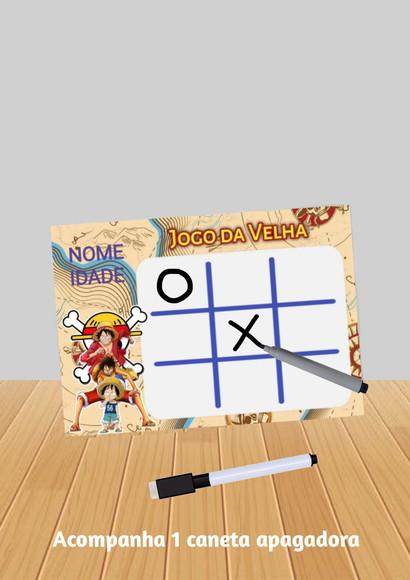 Jogo da Velha Tema One Piece fazemos Qualquer Tema.