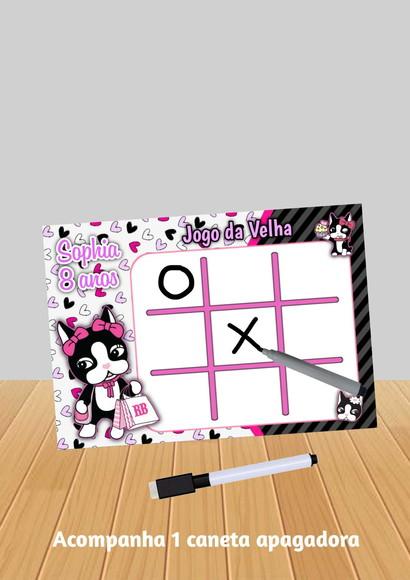Jogo da Velha Tema Rebecca Bonbon qualquer Tema.