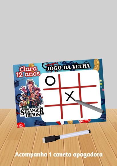 Jogo da Velha Tema Stranger Things fazemos Qualquer Tema.