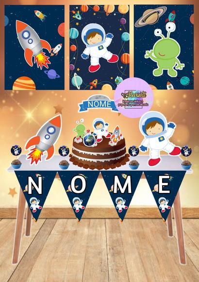 Kit Só Um Bolinho Tema Astronauta.