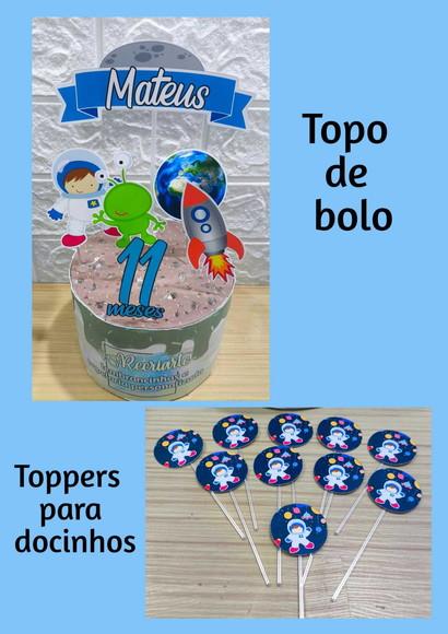 Kit Só Um Bolinho Tema Astronauta.