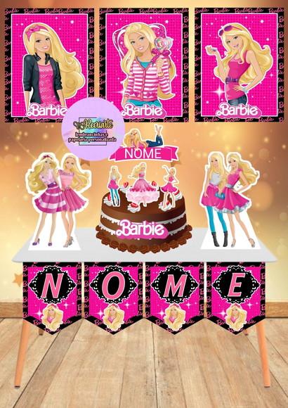 Kit Só Um Bolinho Tema Barbie.