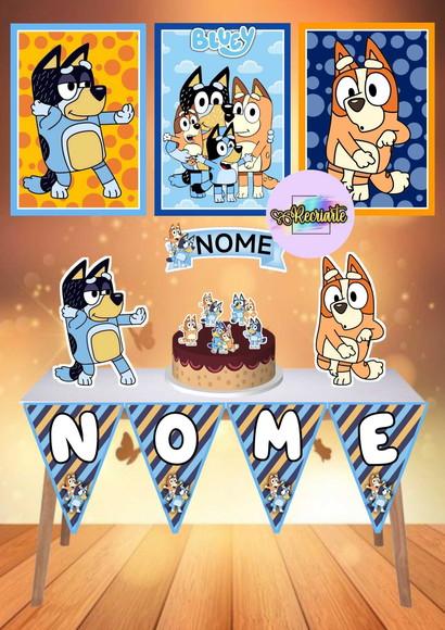 Kit Só Um Bolinho Tema Bluey.
