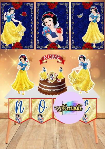 Kit Só Um Bolinho Tema Branca de Neve.