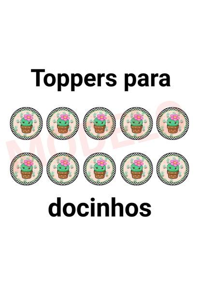 Kit Só Um Bolinho Tema Cactos.
