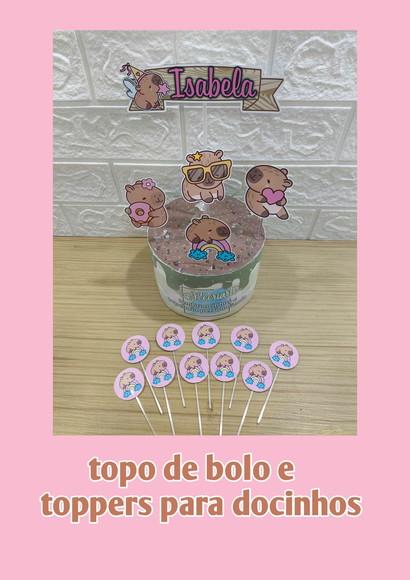Kit Só Um Bolinho Tema Capivara.