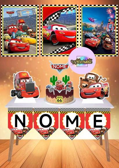 Kit Só Um Bolinho Tema Carros.