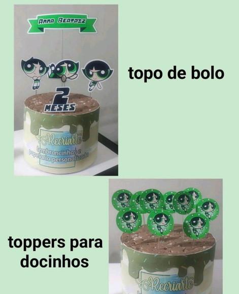 Kit Só Um Bolinho Tema Docinho Super Poderosas 2.