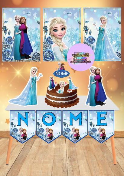 Kit Só Um Bolinho Tema Frozen.