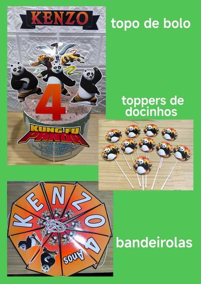 Kit Só Um Bolinho Tema Kung Fu Panda.