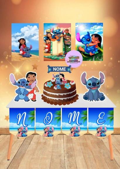 Kit Só Um Bolinho Tema Lilo e Stitch.