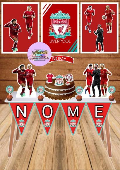 Kit Só Um Bolinho Tema Liverpool.
