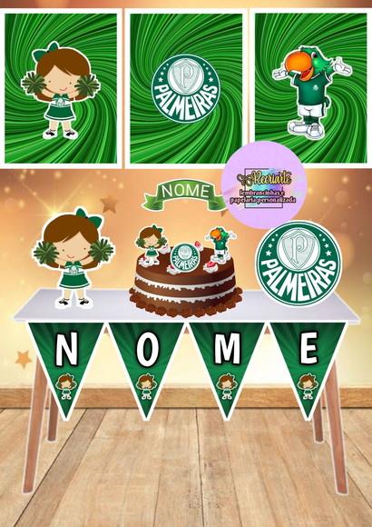 Kit Só Um Bolinho Tema Palmeiras Cute.
