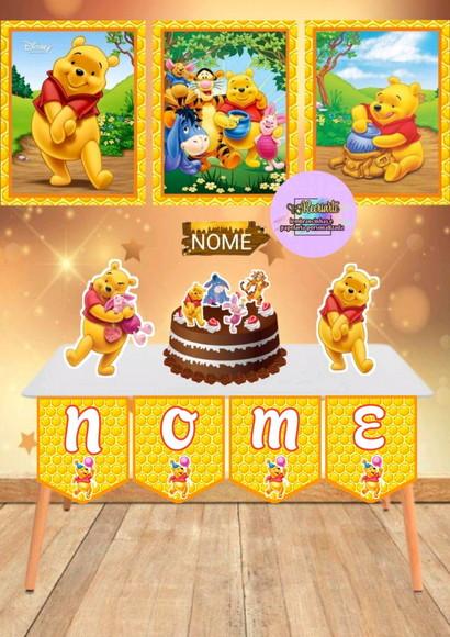 Kit Só Um Bolinho Tema Pooh.