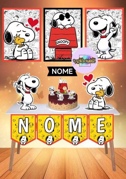 Kit Só Um Bolinho Tema Snoopy.