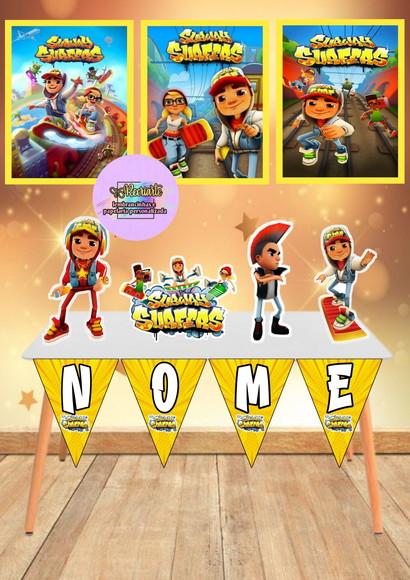 Kit Só Um Bolinho Tema Subway Surfers 2.