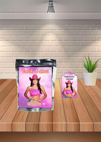 Saquinho Personalizado Tema Ana Castela qualquer Tema.