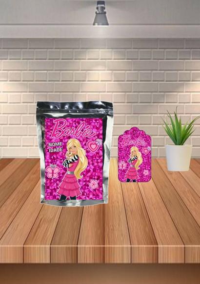Saquinho Personalizado Tema Barbie fazemos Qualquer Tema.