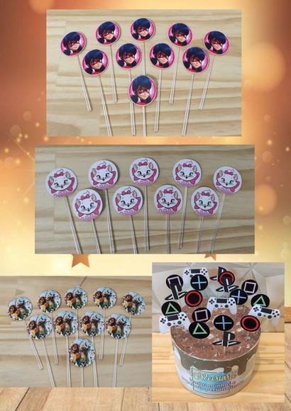 Toppers para Docinhos Qualquer Tema.