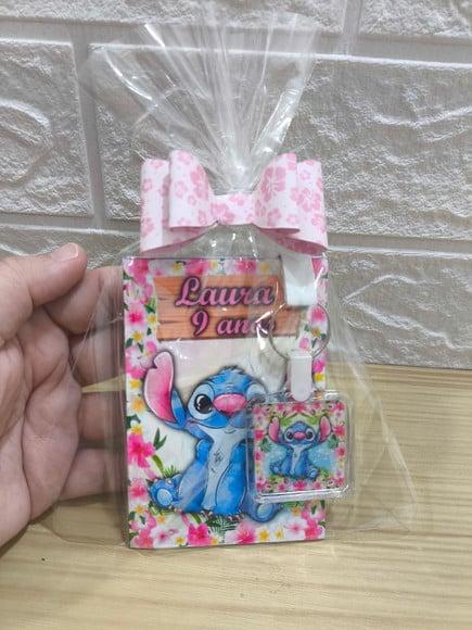 Bloquinho + Chaveiro Tema Stitch qualquer Tema.