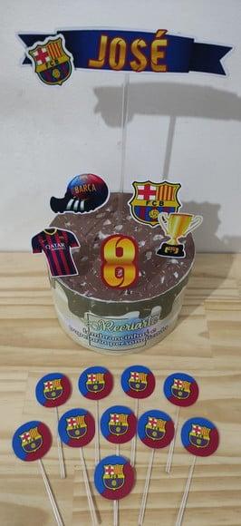 Kit Só Um Bolinho Tema Barcelona 2.
