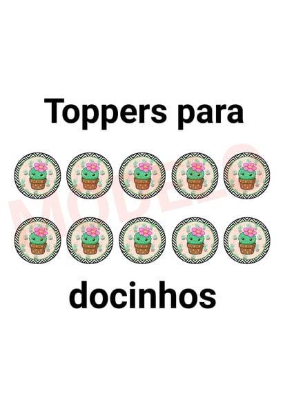 Kit Só Um Bolinho Tema Cactos.