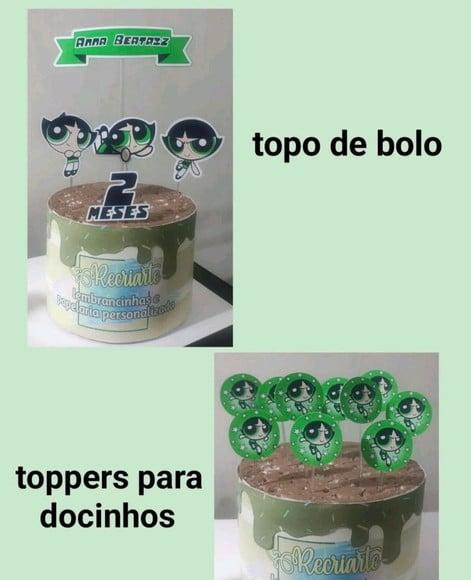 Kit Só Um Bolinho Tema Docinho Super Poderosas 2.