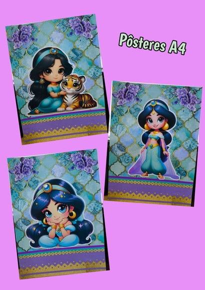 Kit Só Um Bolinho Tema Jasmine Baby.