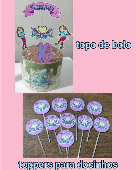 Kit Só Um Bolinho Tema Patins.