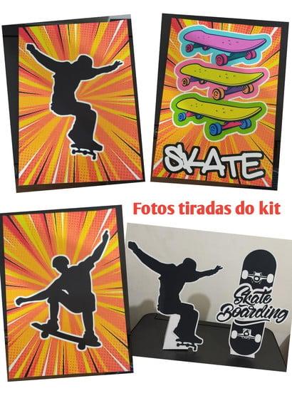 Kit Só Um Bolinho Tema Skate.