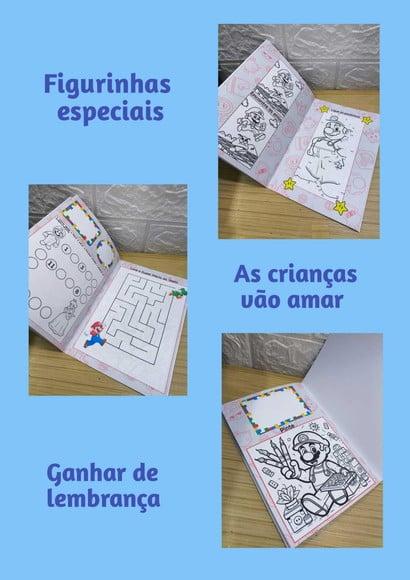 Álbum de Figurinhas Tema Super Mário fazemos Qlq. Tema.