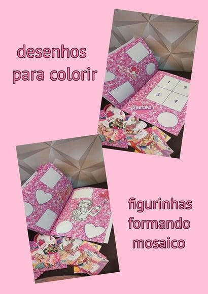 Álbum de Figurinhas Tema Barbie fazemos Qlq. Tema.