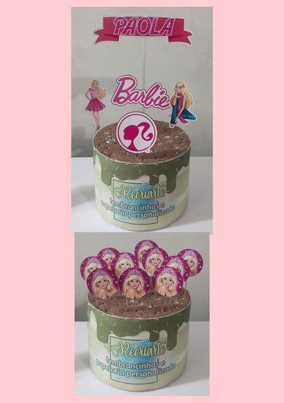 Kit Só Um Bolinho Tema Barbie.
