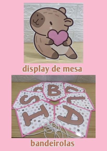 Kit Só Um Bolinho Tema Capivara.