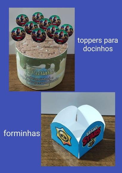 Kit Só Um Bolinho Tema Brawl Stars.