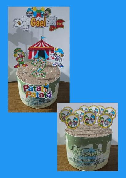 Kit Só Um Bolinho Tema Patati e Patatá.