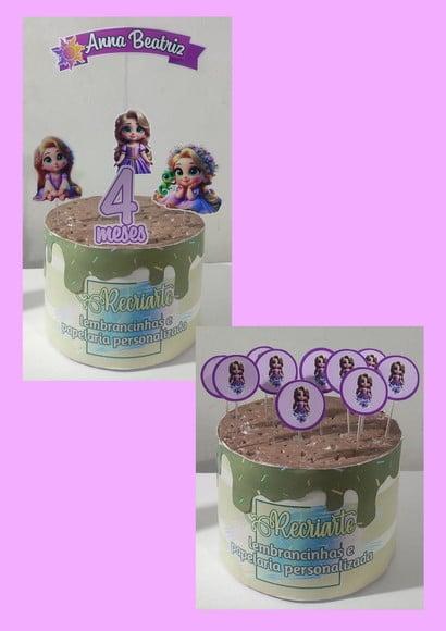 Kit Só Um Bolinho Tema Rapunzel Baby.