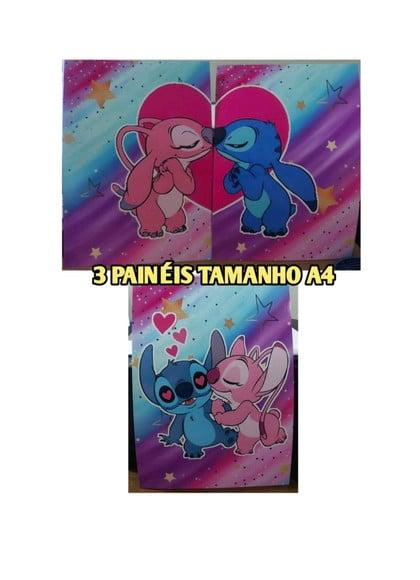 Kit Só Um Bolinho Tema Stitch e Angel.